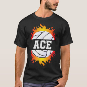 T-shirt Ace Name Volley Player Boys Ball and Net Sport