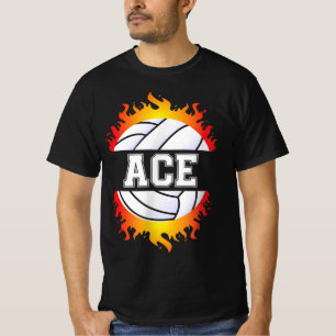 T-shirt Ace Name Volley Player Boys Ball and Net Sport