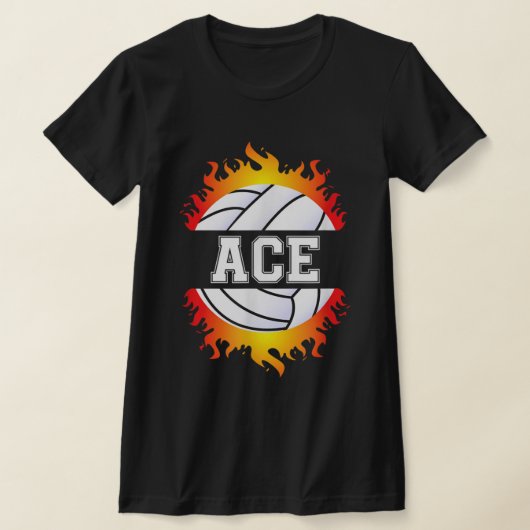 T-shirt Ace Name Volley Player Boys Ball and Net Sport (Poser)