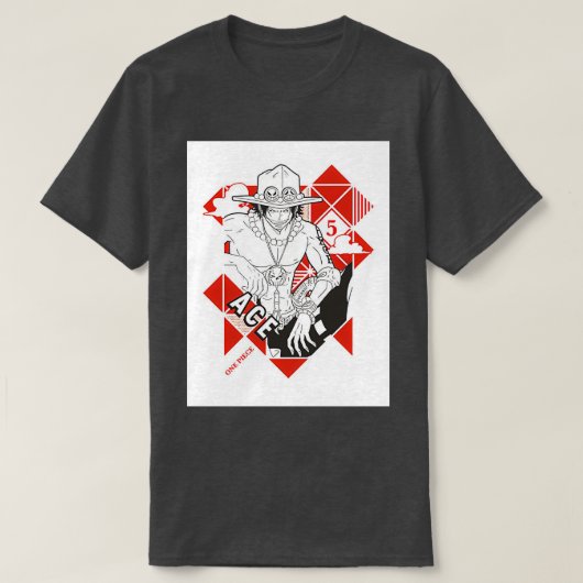 T-shirt Ace noir et blanc (Design devant)
