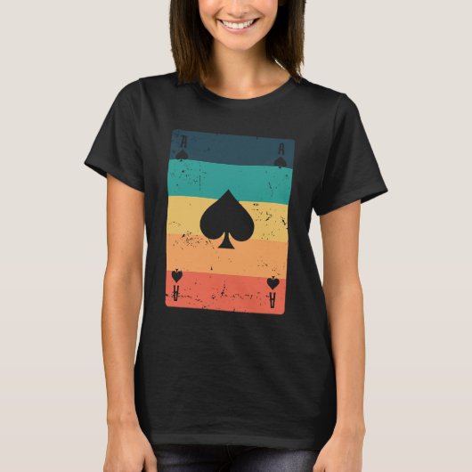 T-shirt Ace of Poker or Skat Card Game Game (Devant)