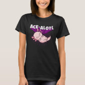 T-shirt Acealotl Ace Alotl Asexual Pride Axolotl (Devant)