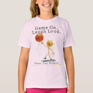T-shirt Achempong Game On. Rire Loud. Coller