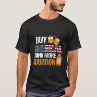 T-shirt Acheter Américain Boire Plus De Whisky Bourbon Buv