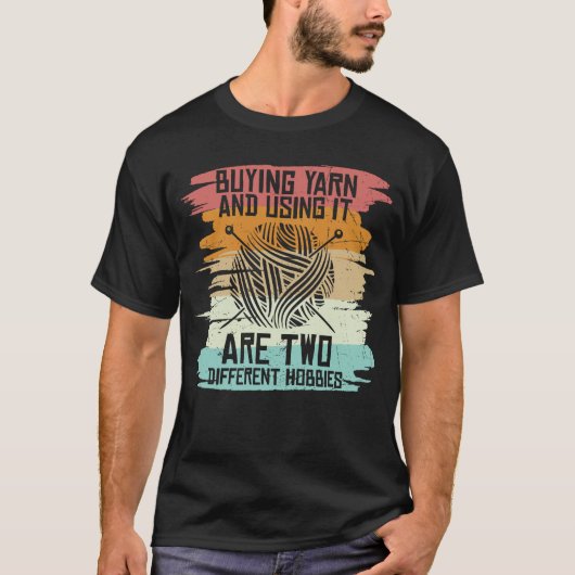 T-shirt Acheter Du Fil En Utilisant Différents Hobbies (Devant)
