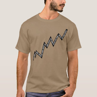 T-shirt Acheter Hodl Répéter le graphique en ligne noir
