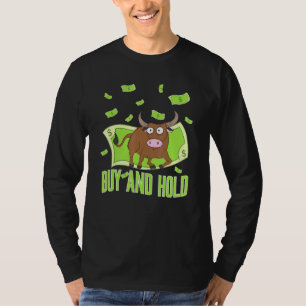 T-shirt Acheter Hold Bull Avec Dollars