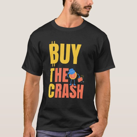 T-shirt Acheter la chute crypto Bitcoin Btc (Devant)