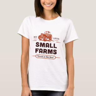 T-shirt Acheter Local Marché Extérieur Tracteur Fermiers P