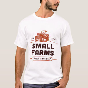 T-shirt Acheter Local Marché Extérieur Tracteur Fermiers P