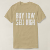 T-shirt Acheter Low Sell High Funny Stock Forex Trader 4 (Design devant)