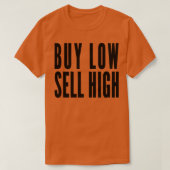 T-shirt Acheter Low Sell High Funny Stock Forex Trader 5 (Design devant)