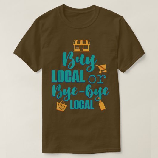 T-shirt Acheter Paysans locaux Design graphique (Design devant)
