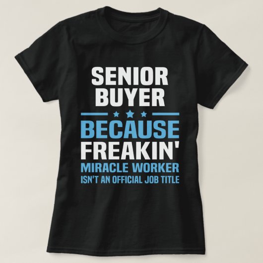T-shirt Acheteur principal (Design devant)