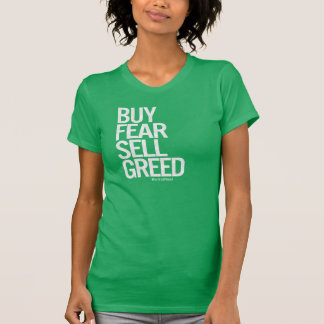 T-shirt "Achetez la crainte, la pièce en t des femmes