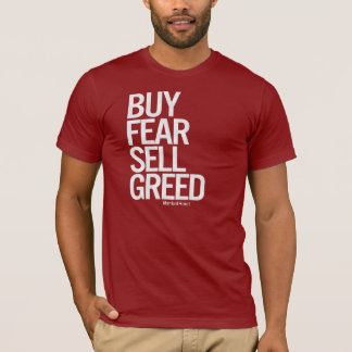 T-shirt "Achetez la crainte, la pièce en t des hommes