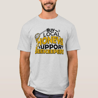 T-shirt achetez le miel local et soutenez les apiculteurs