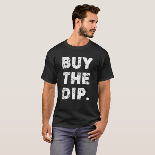 T-shirt Achetez l'immersion crypto devise drôle indiquant (Devant entier)