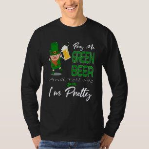 T-shirt Achetez-moi une bière verte et dites-moi que je su