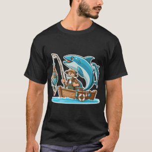 T-shirt Achigan à grande bouche drapeau américain vintage