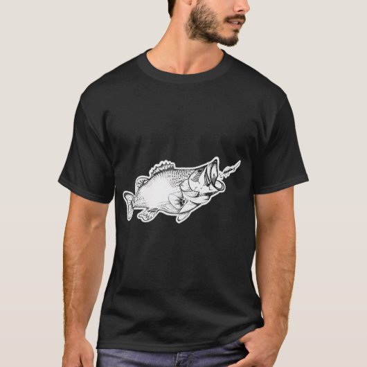 T-shirt Achigan à petite bouche (Devant)