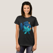 T-shirt Achigan bleu (Devant entier)