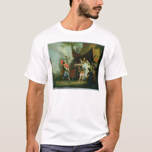 T-shirt Achille a un conflit avec Agamemnon, 1776 (Devant)