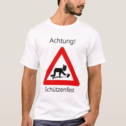 T-shirt Achtung ! Schutzenfest (Devant)