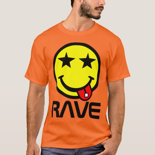 T-shirt Acid Rave Smile Face Tie Dye (Devant)