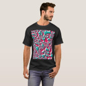 T-shirt Acide Psychédélique Arrière - plan sans Seamless F (Devant entier)
