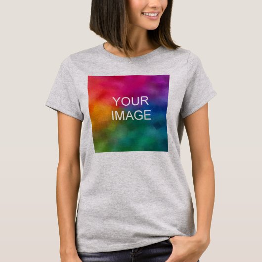 T-shirt Acier clair couleur élégant Modèle moderne (Devant)