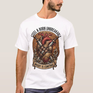 T-shirt Acier et puissance incassable née Contrôle