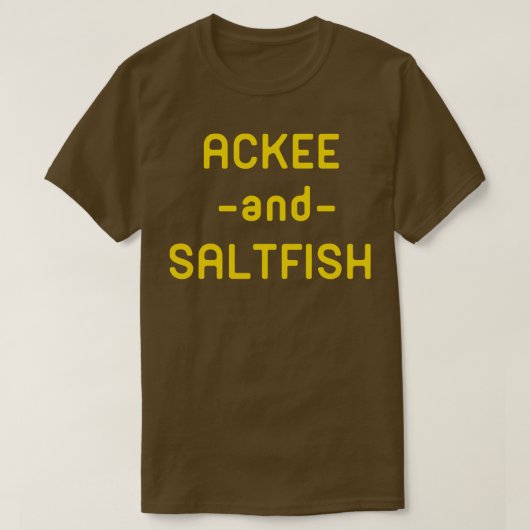 T-shirt Ackee Et Sel (Design devant)