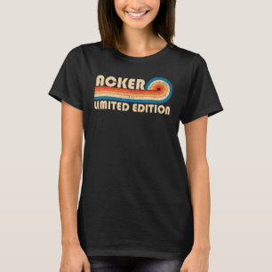 T-shirt ACKER Nom Retro Vintage 80s 90s Anniversaire Reuni