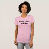 T-shirt ACN - J'aime les chemises roses (Devant entier)
