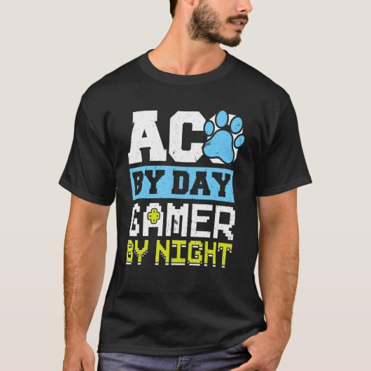T-shirt Aco Par Jeu De Jour Par Agent De Contrôle Animal D (Devant)