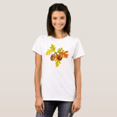 T-shirt Acorns et Feuille (Devant entier)