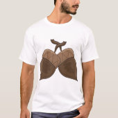 T-shirt Acorns Rustique Forêt d'automne Nature (Devant)