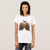 T-shirt Acorns Rustique Forêt d'automne Nature (Devant entier)