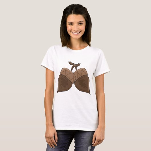 T-shirt Acorns Rustique Forêt d'automne Nature (Devant entier)