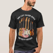 T-shirt Acoustic  Electric Guitar Music Lovers Apparel Uni (Devant)