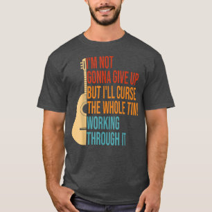 T-shirt Acoustic Guitar Design for Music Students for Guit