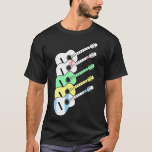 T-shirt Acoustic Guitar Musician Retro Strings Guitarra