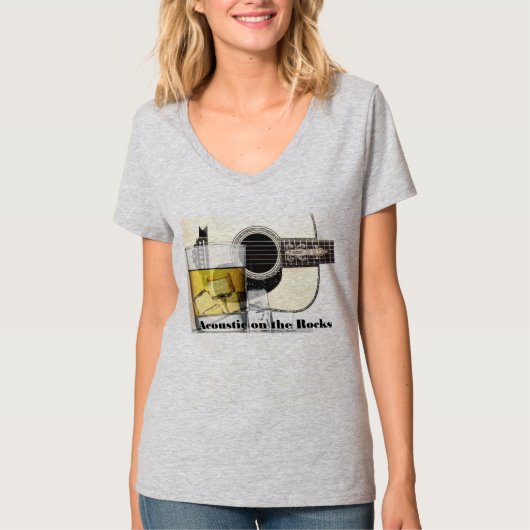 T-shirt "Acoustique sur les roches" - 50 nuances de roche (Devant)