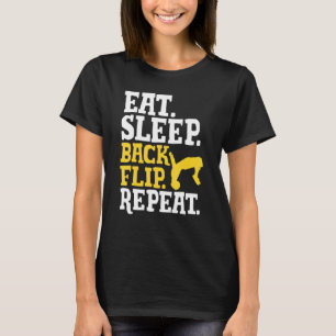 T-shirt Acrobat Eat Sleep Back Répéter Gymnastique