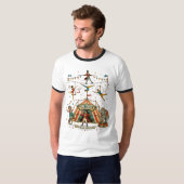 T-shirt Acrobates et Marcheurs de Corde Raide du Cirque Fa (Devant entier)