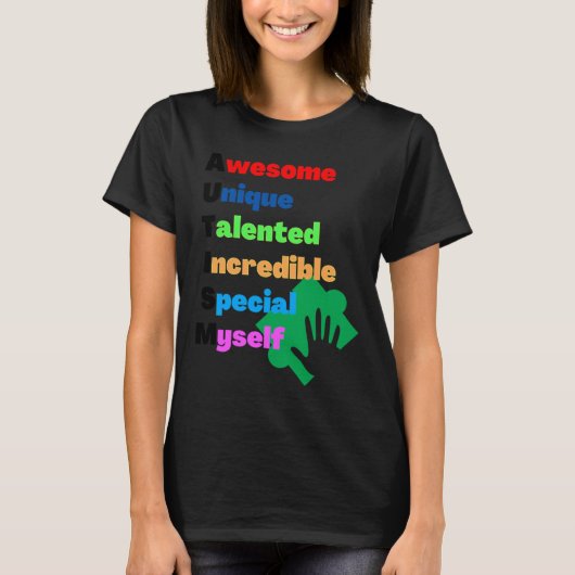 T-shirt Acronyme autiste (Devant)