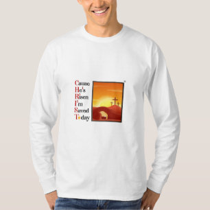 T-shirt Acronyme du Christ Tête à manches longues pour hom