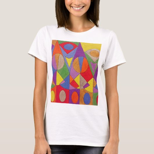 T-shirt Acrylique Abstrait 1 (Devant)