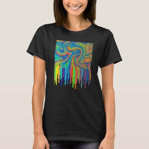 T-shirt Acrylique Artistique Pourrissement Art Peinture Ar